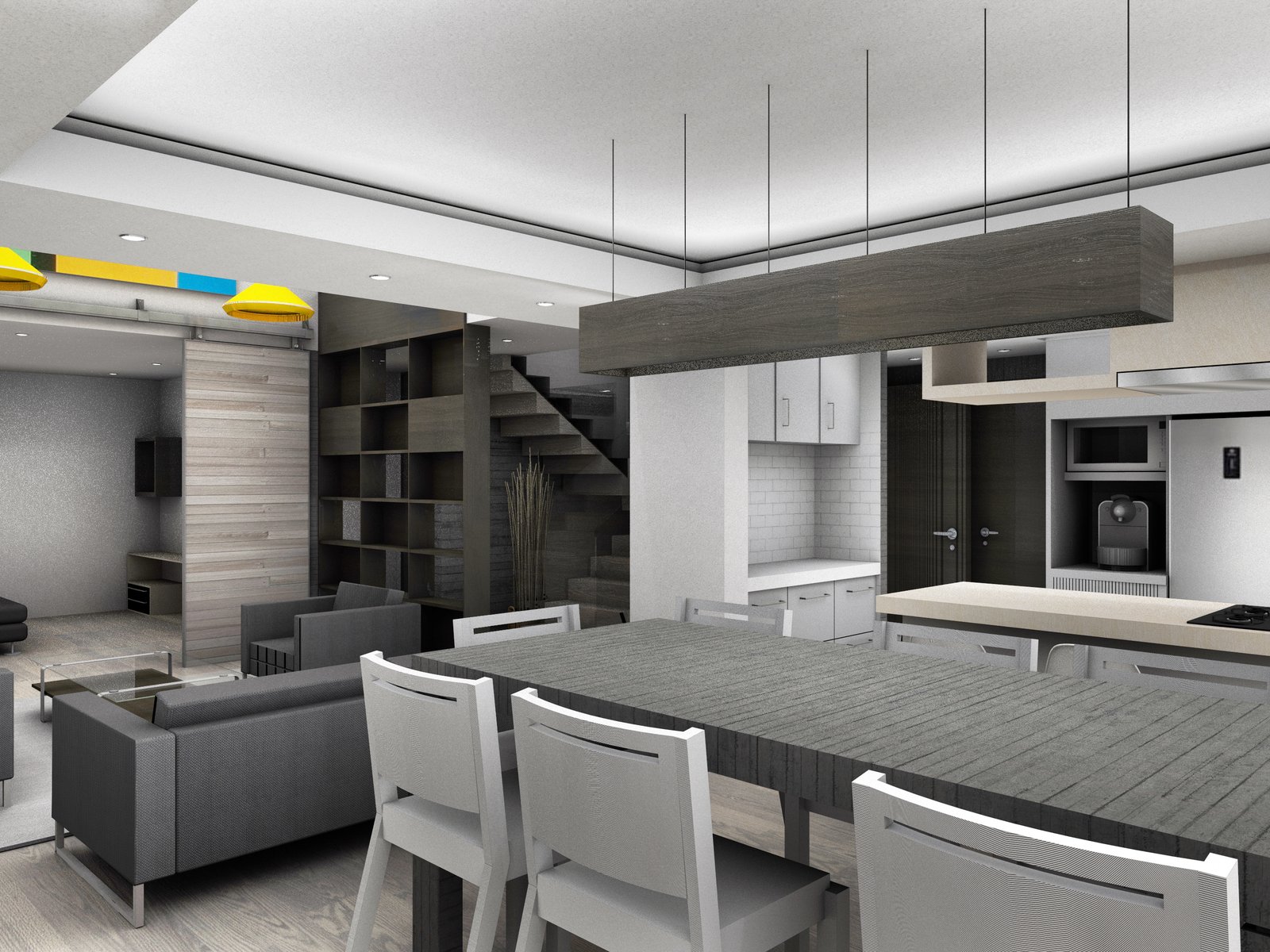 Interior comedor cocina